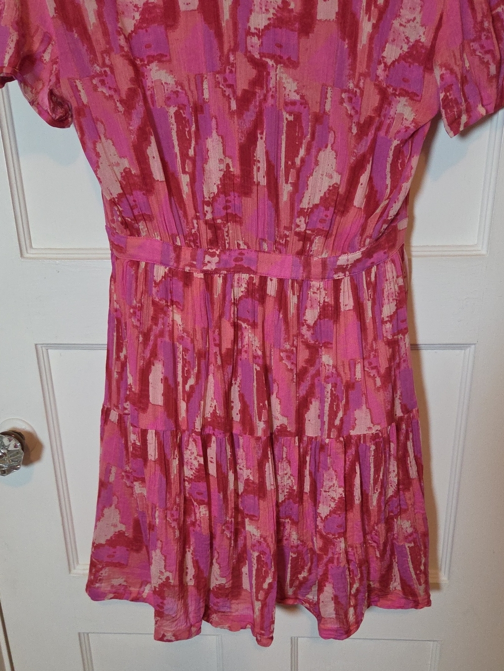 BA&SH Women's Talita Pink Printed Mini Dress Size Medium - Picture 16 of 16